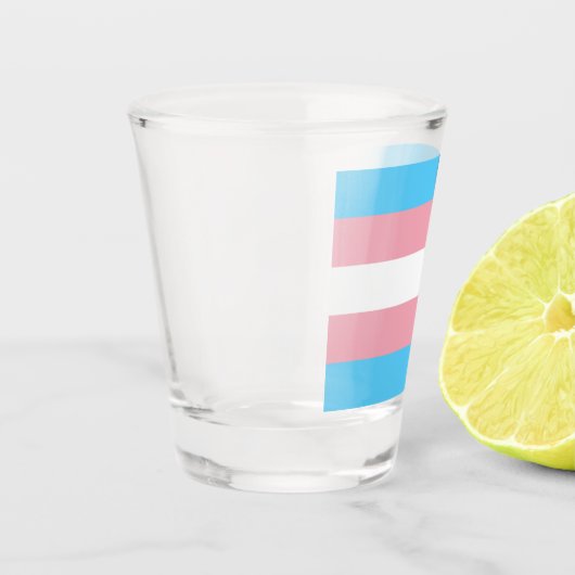 Transgender-Pride-Markierung Schnapsglas (Links)