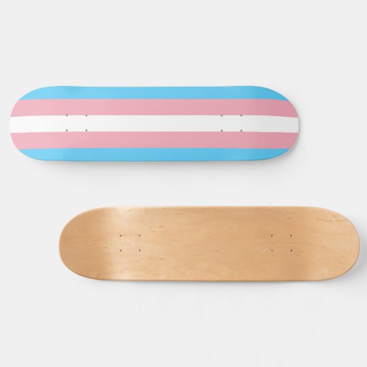 Transgender-Pride-Markierung Skateboard (Horizontal)