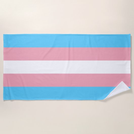 Transgender-Pride-Markierung Strandtuch (Vorderseite)