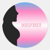 Transgender Pride MTF Sticker (Vorderseite)