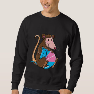 Transgender Pride Opossum Mutter Junge Transkinder Sweatshirt
