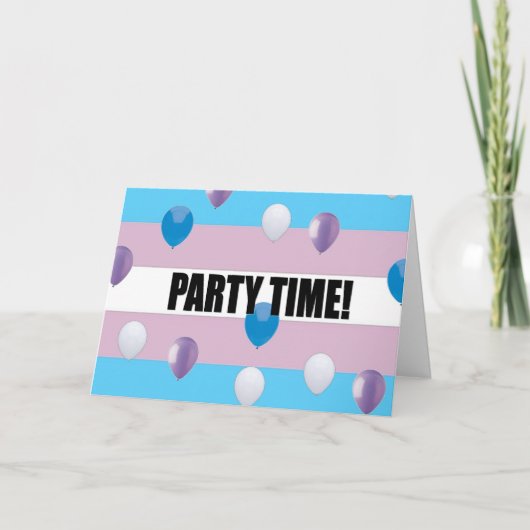 Transgender-Pride-Party Einladung (Vorderseite)