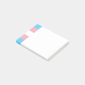 Transgender-Pride-Post-it-Hinweise Post-it Klebezettel (angewinkelt)