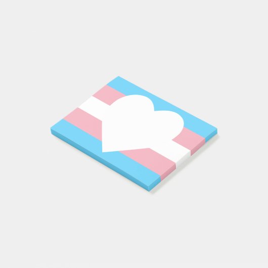 Transgender-Pride-Post-it-Hinweise Post-it Klebezettel (angewinkelt)