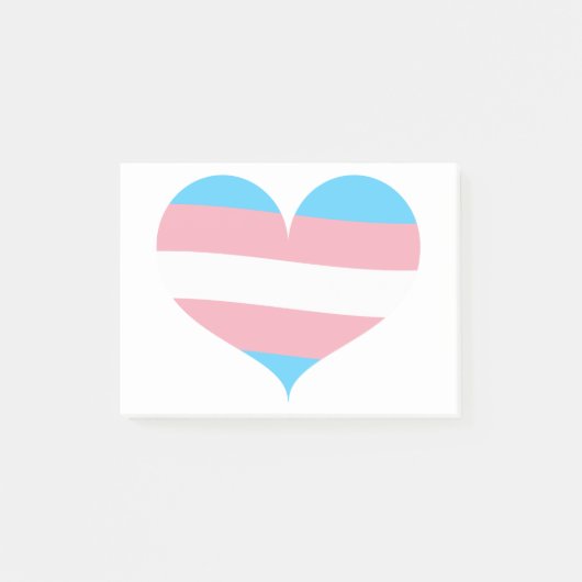 Transgender Pride Post-it Klebezettel (Vorderseite)