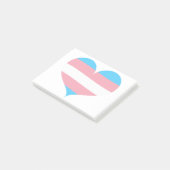 Transgender Pride Post-it Klebezettel (angewinkelt)