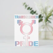 Transgender Pride Postkarte (Stehend Vorderseite)
