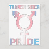 Transgender Pride Postkarte (Vorderseite)