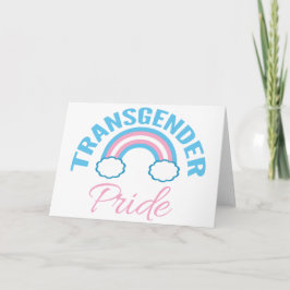 Transgender Pride Schöne Regenbogenflagge Karte
