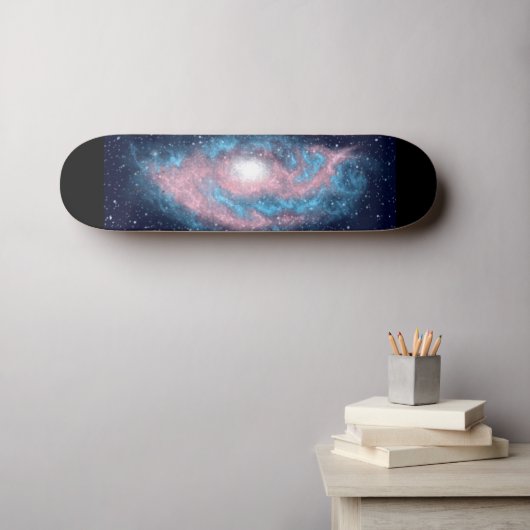Transgender Pride Spiral Galaxy Skateboard Deck (Wandkunst (Horz))