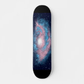 Transgender Pride Spiral Galaxy Skateboard Deck (Vorne)
