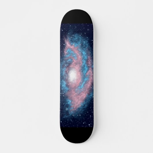 Transgender Pride Spiral Galaxy Skateboard Deck (Vorne)