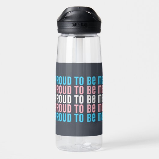 Transgender Pride: Stolz, ich zu sein - Liebe Trinkflasche (Rückseite)