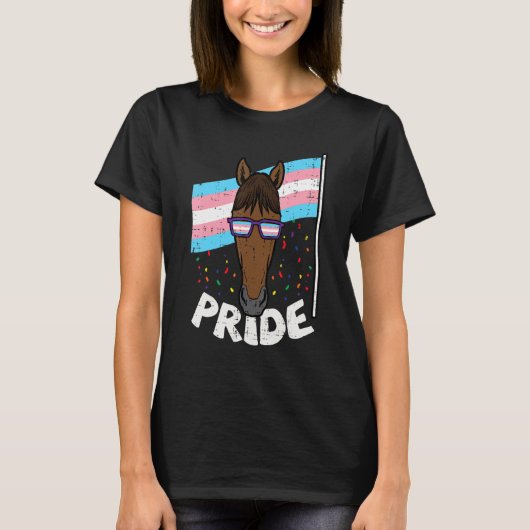 Transgender Pride Sunglasses Flag Trans Tran T-Shirt (Vorderseite)