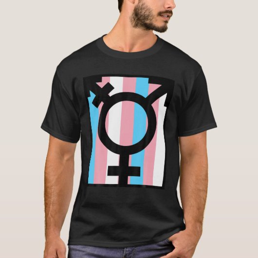Transgender Pride " Symbol und Markierung " Beklei T-Shirt (Vorderseite)