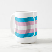 Transgender-Pride-Tasse Kaffeetasse (Vorderseite Links)
