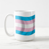 Transgender-Pride-Tasse Kaffeetasse (Links)