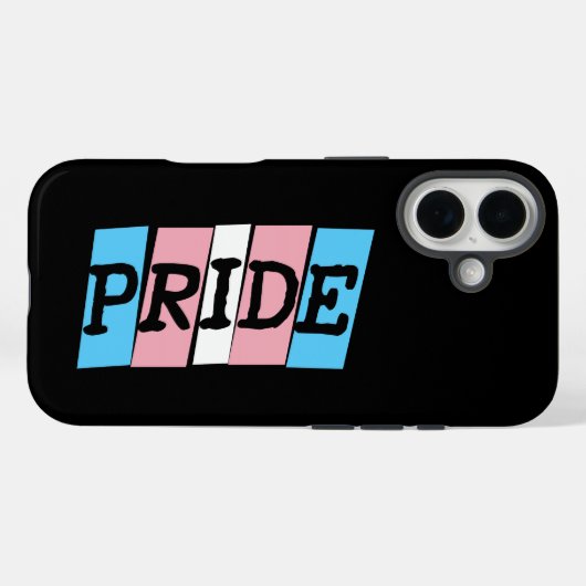 Transgender-Pride-Text Case-Mate iPhone Hülle (Rückseite (Horizontal))