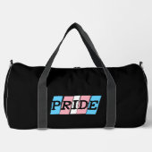 Transgender Pride text Duffle Bag (Vorderseite)