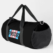 Transgender Pride text Duffle Bag (Rechte Ecke)