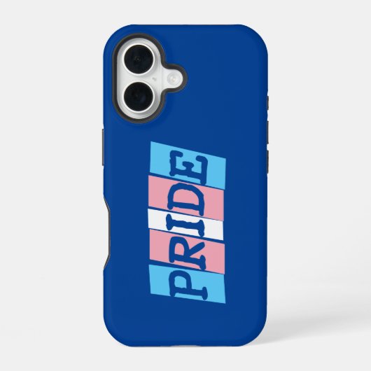 Transgender-Pride-Text iPhone 16 Hülle (Rückseite)