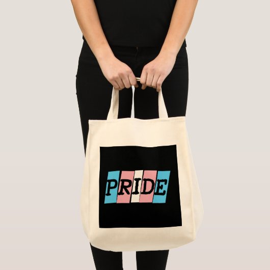 Transgender-Pride-Text Tragetasche (Vorderseite (Produkt))