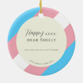 Transgender Pride Transition Geschenk T-Day Orname Keramik Ornament (Hinten)