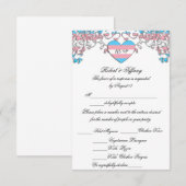 Transgender Pride Wedding RSVP mit Optionen zum Es Karte (Vorne/Hinten)