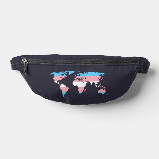 Transgender pride world map   bauchtasche (Ablage )