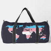 Transgender pride world map   duffle bag (Vorderseite)