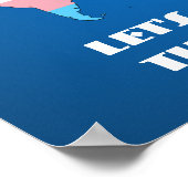 Transgender Pride World Map Poster (Ecke)