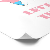 Transgender Pride World Map Poster (Ecke)