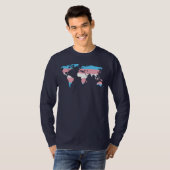 Transgender Pride World Map T - Shirt (Vorne ganz)