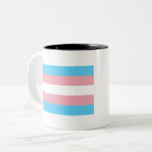 Transgender Pride Zweifarbige Tasse (Vorderseite Links)
