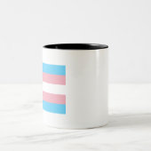 Transgender Pride Zweifarbige Tasse (Mittel)