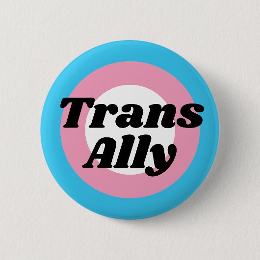 Transgender-Prig-Flag für alle bearbeitbaren Text Button (Vorderseite)