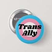 Transgender-Prig-Flag für alle bearbeitbaren Text Button (Vorne & Hinten)