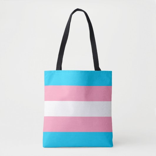 Transgender Prilag Blau Rosa Streifen Tasche (Vorderseite)