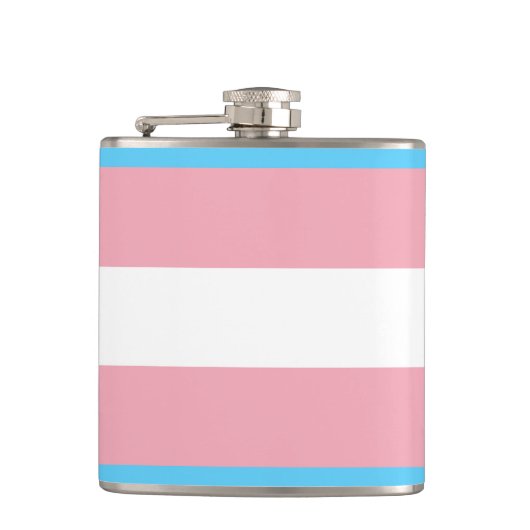 Transgender Prilag - LGBT-Regenbogen Flachmann (Vorderseite)