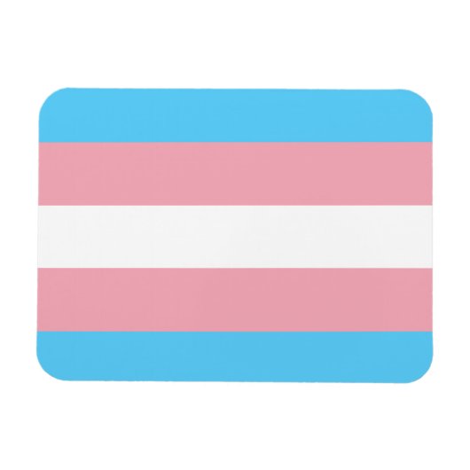 Transgender Prilag - LGBT-Regenbogen Magnet (Horizontal)