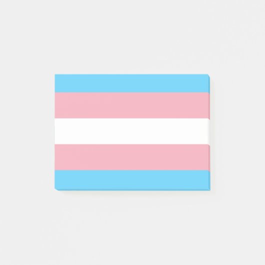 Transgender Prilag - LGBT-Regenbogen Post-it Klebezettel (Vorderseite)