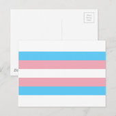 Transgender Prilag - LGBT-Regenbogen Postkarte (Vorne/Hinten)
