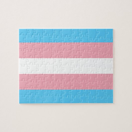 Transgender Prilag - LGBT-Regenbogen Puzzle (Horizontal)