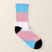 Transgender Prilag - LGBT-Regenbogen Socken (Rechts - Außen)