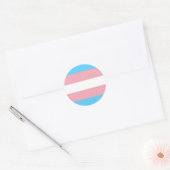 Transgender Prilag - LGBT Trans Rainbow Runder Aufkleber (Umschlag)