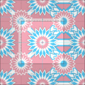 Transgender-Prix-Blume Stoff (Kachel)