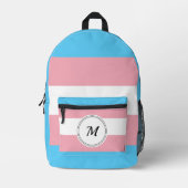 Transgender-Prix-Flag mit einer benutzerdefinierte Bedruckter Rucksack (Vorderseite)
