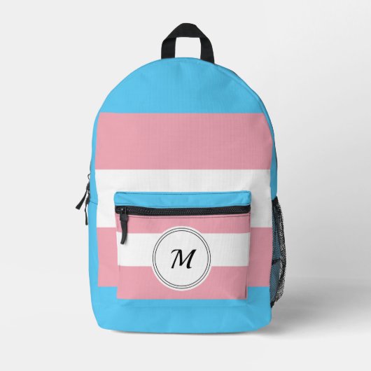 Transgender-Prix-Flag mit einer benutzerdefinierte Bedruckter Rucksack (Vorderseite)