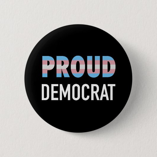Transgender Proud-Demokrat Button (Vorderseite)