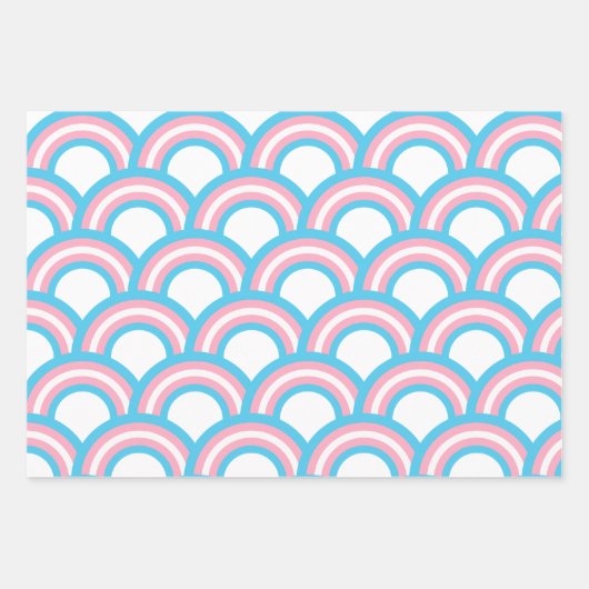 Transgender Rainbow Geschenkpapier Set (Vorderseite 2)